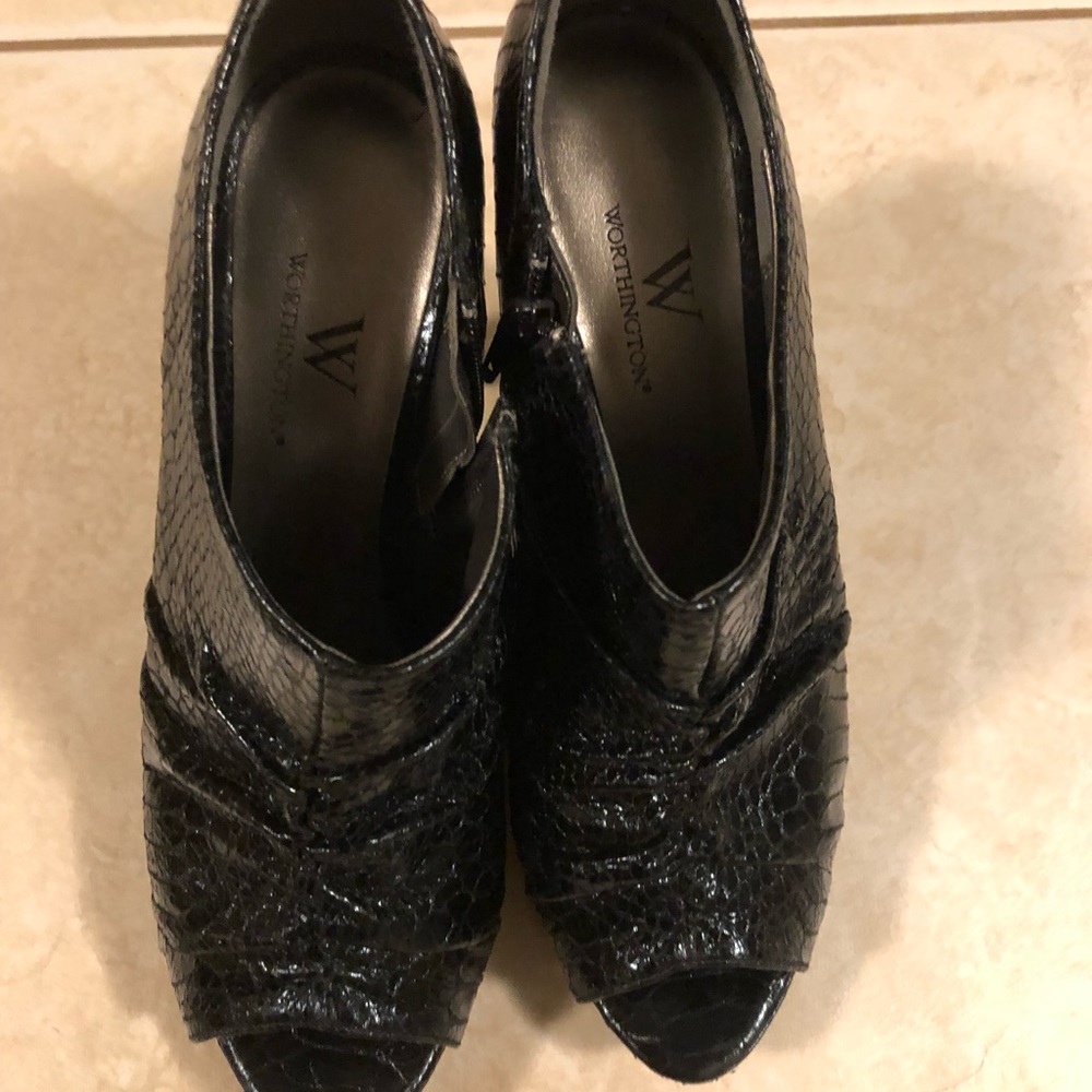 Worthington open toe bootie